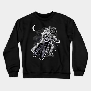 Astronaut Motorbike Cosmos Crypto ATOM Coin To The Moon Token Cryptocurrency Wallet HODL Birthday Gift For Men Women Kids Crewneck Sweatshirt